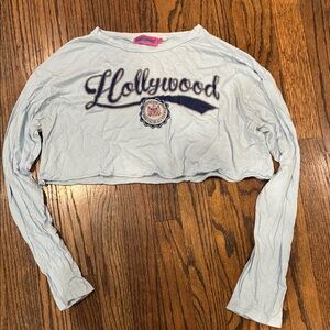 Edikted Light Blue Cropped Top